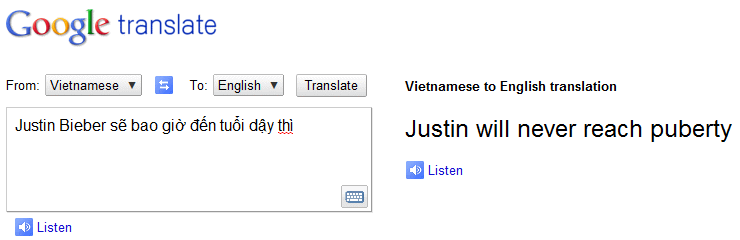 Justin Bieber will never hit puberty ! Justin Bieber will never hit puberty !