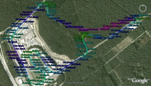 Streckenverlauf Hockenheimring, Runde 4 von 7 Streckenverlauf Hockenheimring, Runde 4 von 7