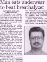 Man eats own underwear to beat a breathalizer