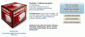 Amazon Sudoku toilet paper Amazon Sudoku toilet paper